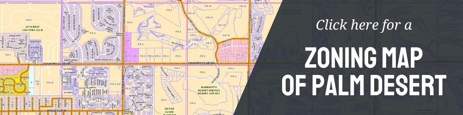 Zoning map of Palm Desert