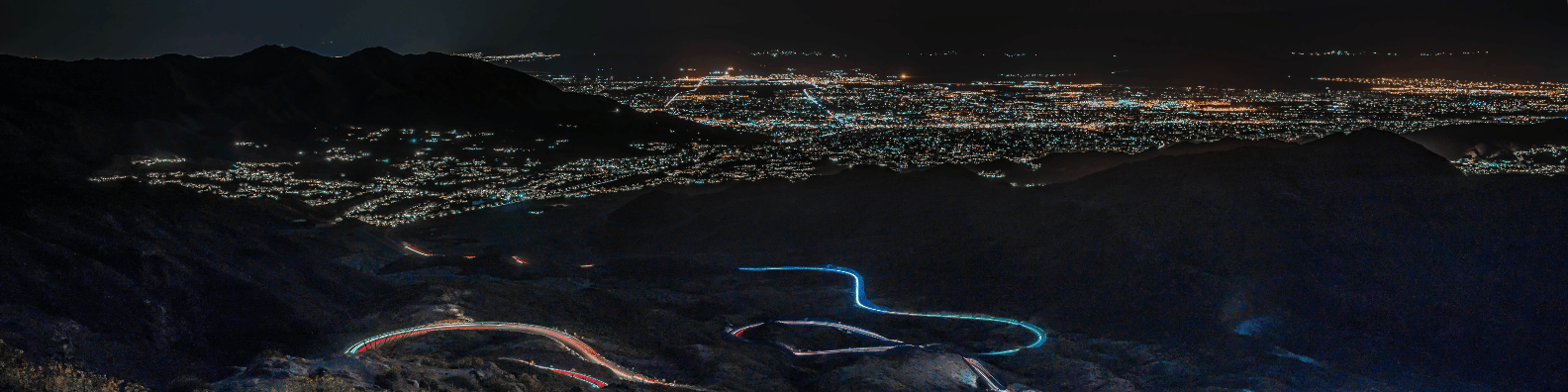 Palm Desert Night Banner