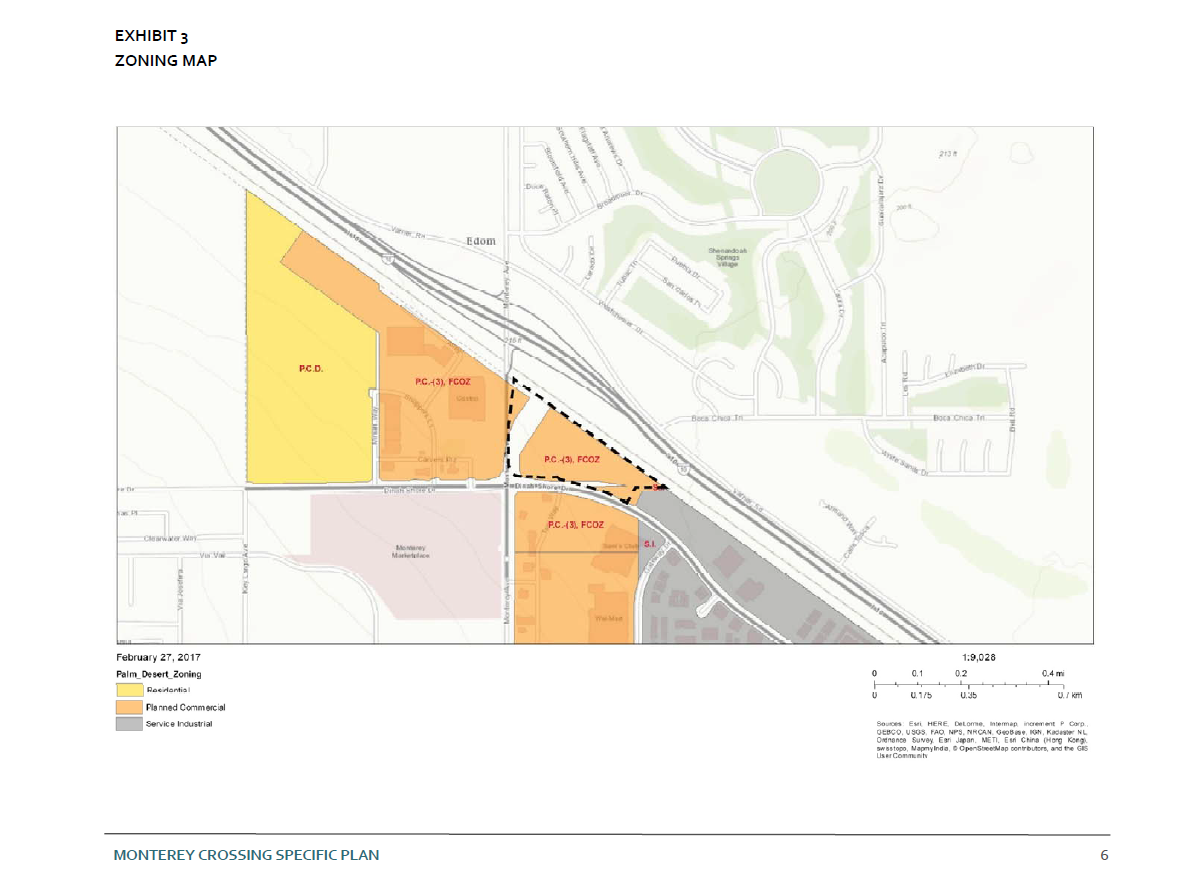 City of Palm Desert Monterey Crossing Specific Plan